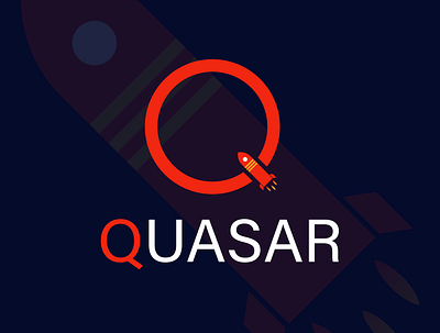 Daily Logo | QUASAR dailylogochallenge design graphic design illustrator logo quasar rocket