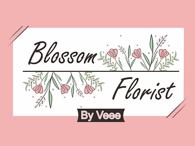 Logo Blosson Florist animation art branding design illustration illustrator logo minimal ui vector