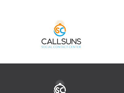 Callsun logo design, sc logo design