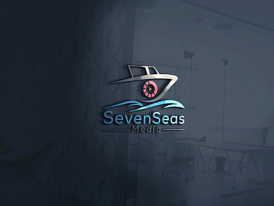 Sevenseas media logo design