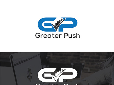 Greater push lgoo, gp logo design