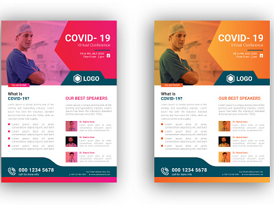 Covid 19 Flyer design banner banner design branding business banner business flyer corona flyer design flyer flyer design illustration premium typography vector