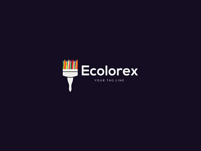 Ecolorrex color brush logo vector abstract best logo brand identity branding brush logo color color logo creative creative logo design ecolor logo graphic design icon illustraion logo logo concept logo design minimal logo minimalist trends