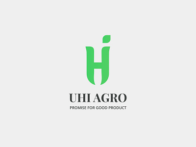 U agro industrial logo design concept