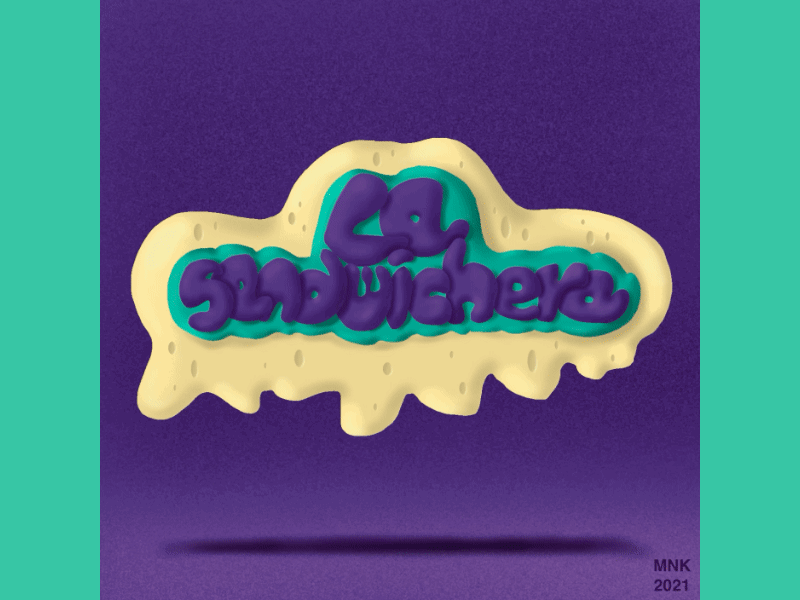 La Sandwichera (The sandwich grill) 90s animation cheese colorful design food food illustration graphic design illustration procreate sandwich texture type