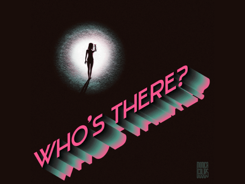 Who s There? - Animation 2d character animation colorful design graphic design illustration illustrator procreate texture type typography
