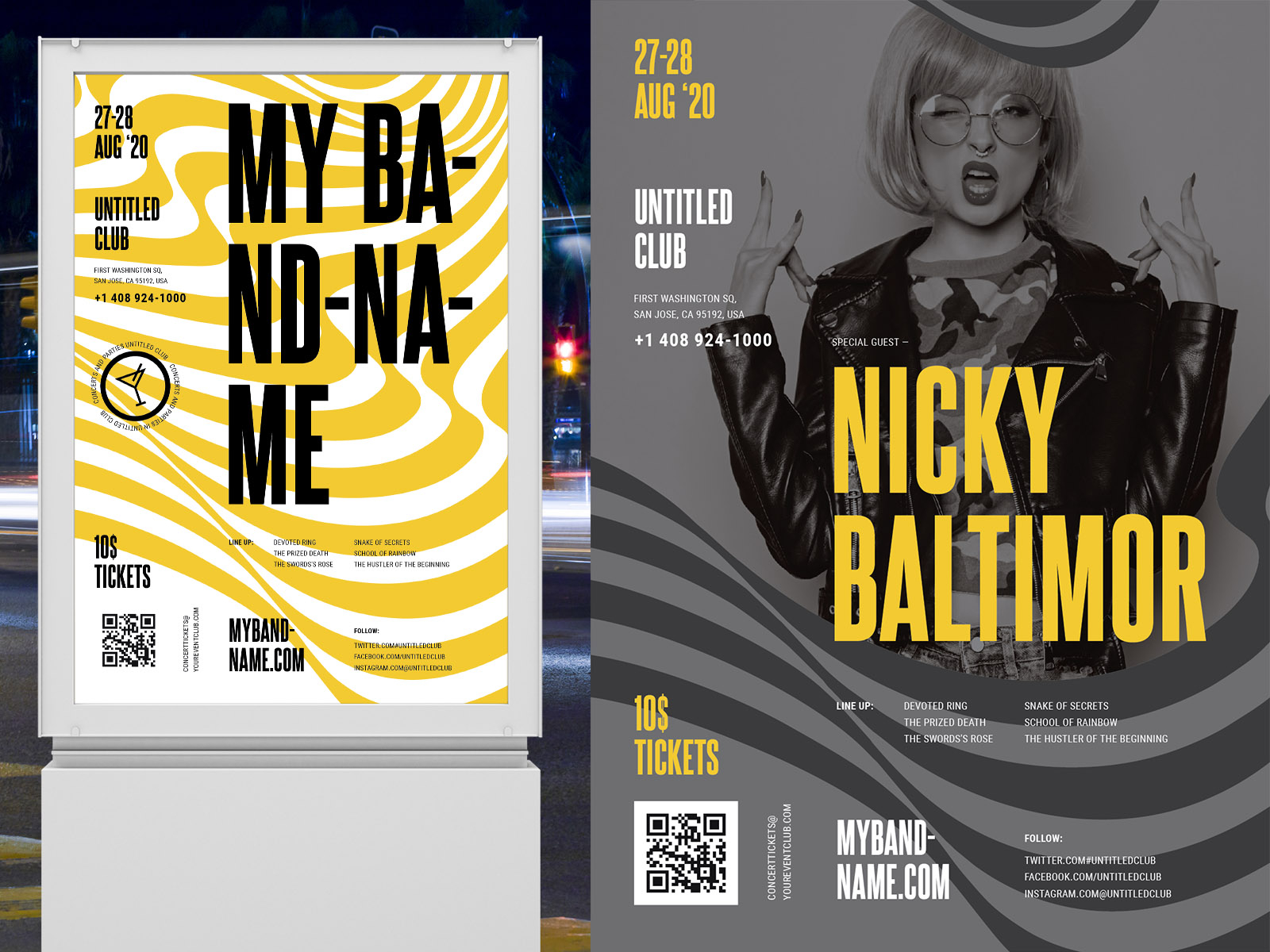 Concert/Band Poster Template by EDT.Graphics on Dribbble