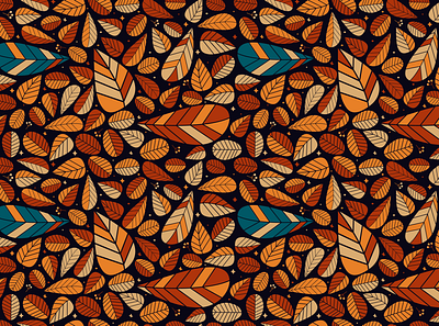 Autumn Leaves Pattern autumn leaf leaves pattern warm