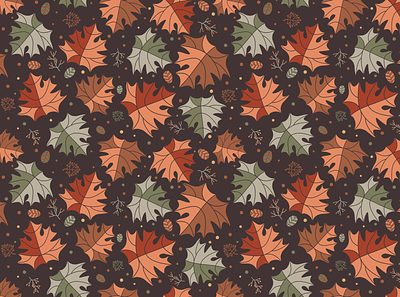 Maple Leaves Pattern autumn defoliation fall foliage forest herb leaf fall leaves maple maple leaf mapleleaf nature pattern seamless pattern vector