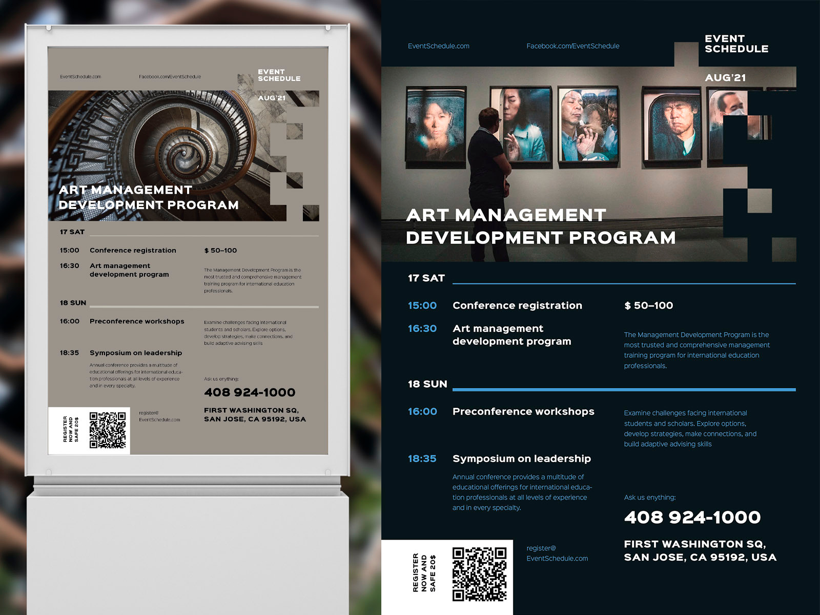 Event Schedule Poster Template by EDT.Graphics on Dribbble