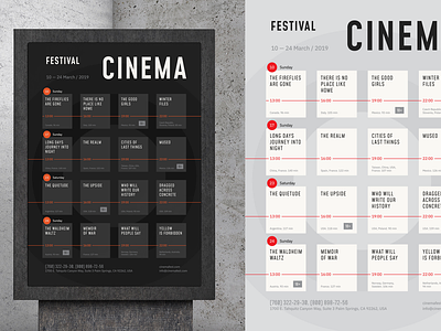 FREE. Film Festival Schedule Poster