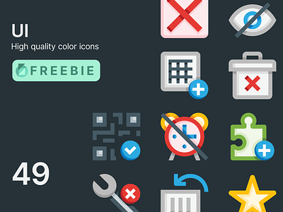 FREE. UI Icons add alarm check editing free freebie hourglass icons illustration puzzle qr remove settings solution spreadsheet star trash can ui user interface vector