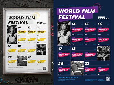 Film Festival Schedule Poster