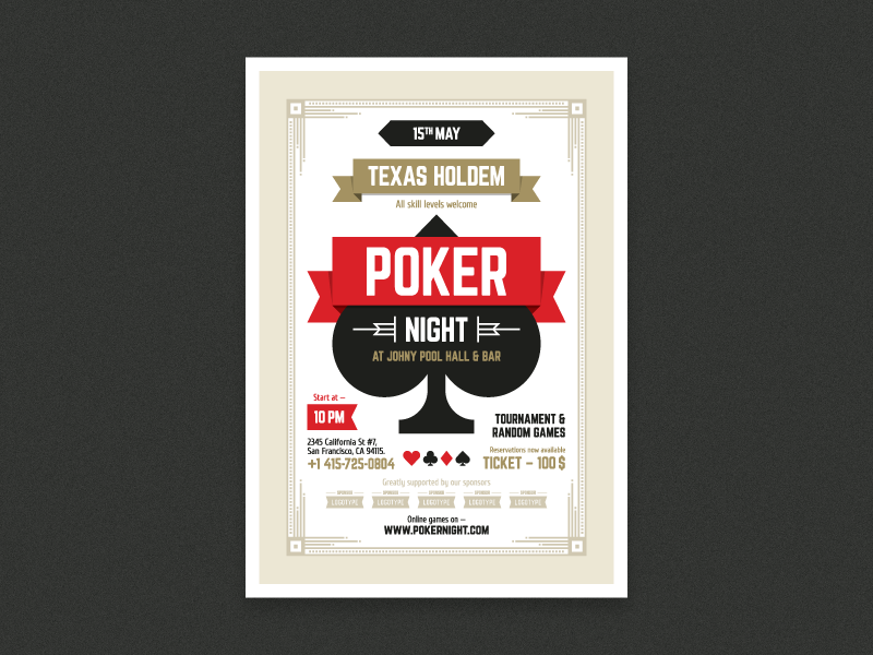 Poker Night Poster Stock Illustration - Download Image Now - Poker