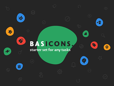 Basicons — 3000 Line and Solid Icons app basic basicons design glyphs iconjar icons interface line solid ui vector