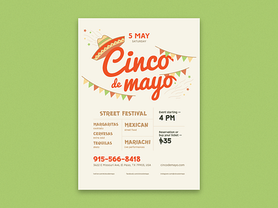 Cinco De Mayo Poster Template