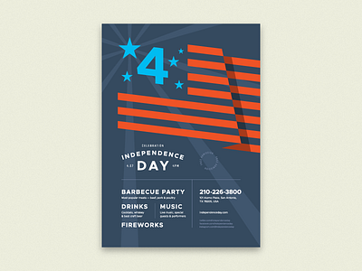 4th July Poster Template