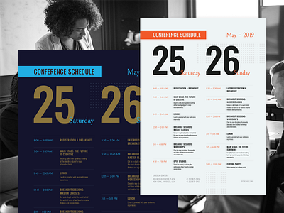 Conference Schedule Poster calendar conference date flyer invitation meetup poster schedule template time timetable