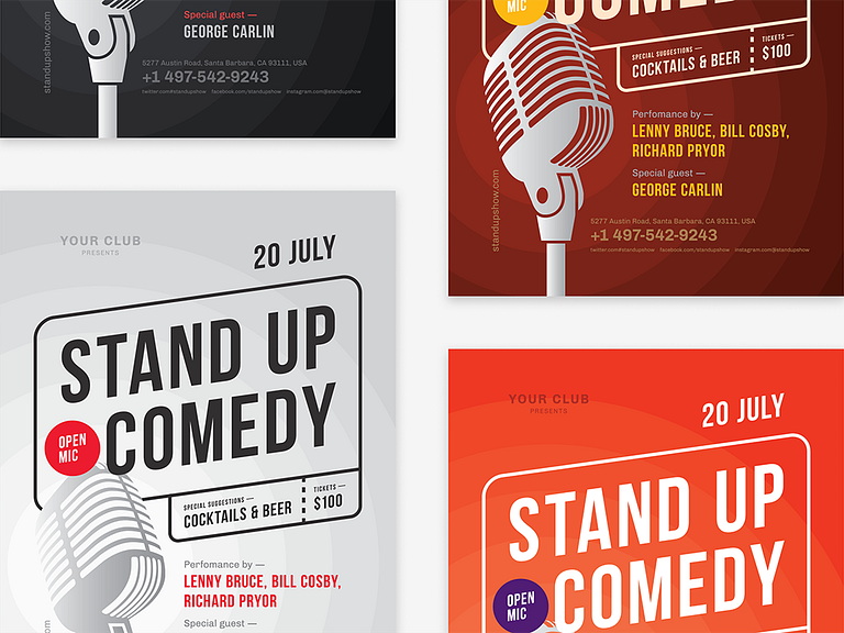 Stand up Poster Template by EDT graphics on Dribbble