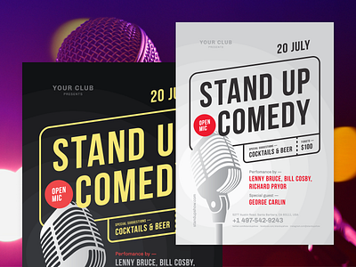 Stand-up Poster Template