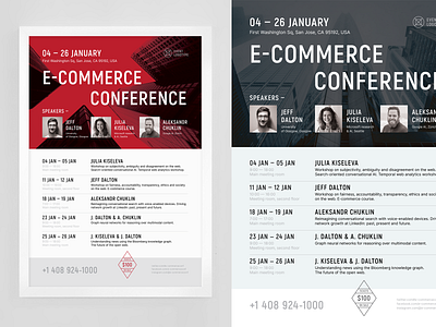 E-commerce Schedule Poster Template calendar conference date ecommerce event flyer performance poster schedule speakers table time vector