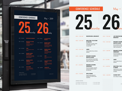 Conference Schedule Poster Template conference day event flyer invitation poster promo schedule template timeline vector weekends