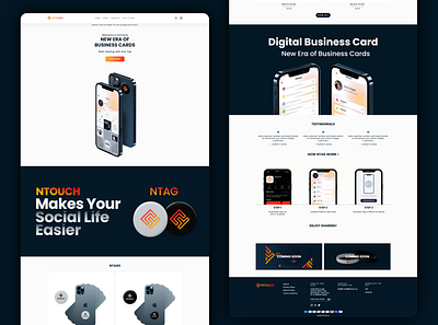 Shopify Store Website Design for NTOUCH banner banner design branding design graphic design illustration logo shopify shopify design shopify expert shopify seo ui ux vector web design