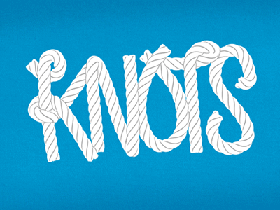 Knots Gif animation graphics lettering motion