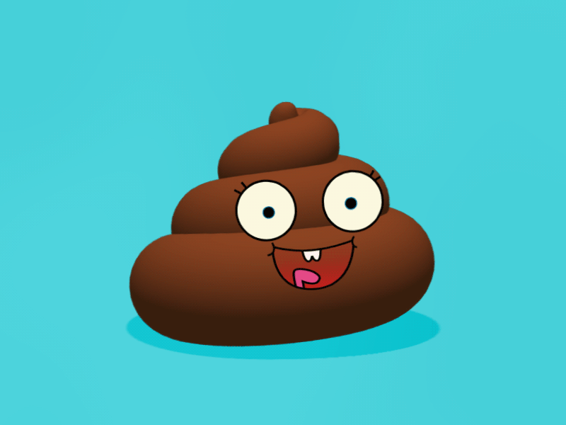 Roody-Poo adorable after effects animation c4d character cute design emoji poop roody poo