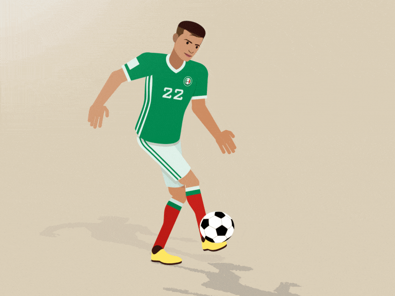 Soccer Dribbble after effects animation character dribble illustration illustrator soccer