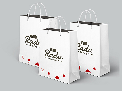 Radu Catering branding design logo