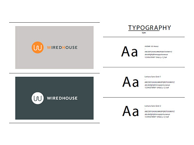 Logo Wiredhouse branding design logo typography