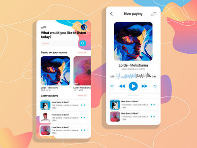 Music app design