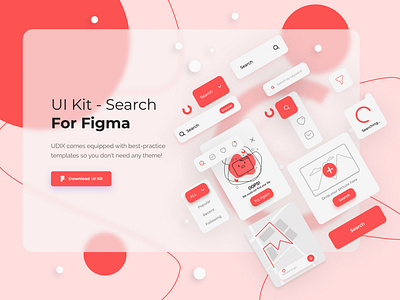 UI Kit - Search 022 dailyui design filters flat icon illustration inspiration minimal search search bar trends ui ui design ui kit uiux ux web webdesign