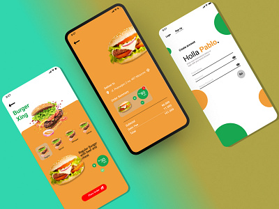 Food UI App 3d graphic design ui
