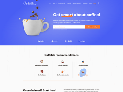 Website Redesign Project - Coffeeable coffee design redesign concept web web design