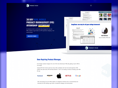 Landing Page Design - Product Ninja