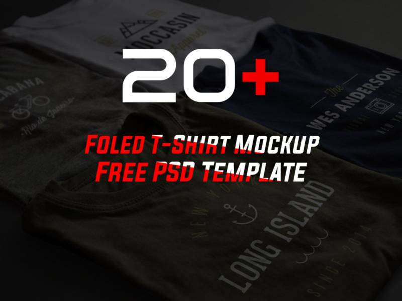 Download 20+ Folded T-Shirt Mockup Free PSD Template by AmazePSD.com on Dribbble