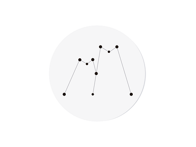 Constellation constellation dots logo m