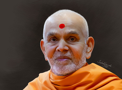 Pijaya Mahant Swami Maharaj illustration
