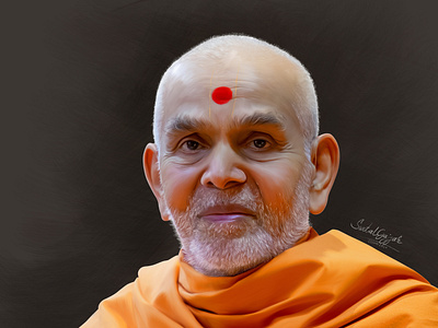 Pijaya Mahant Swami Maharaj illustration