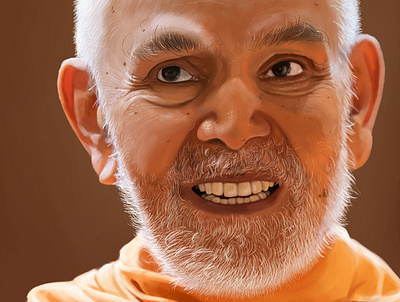 Pujaya Mahant Swami Maharaj illustration