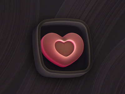 3d like icon ( dark )