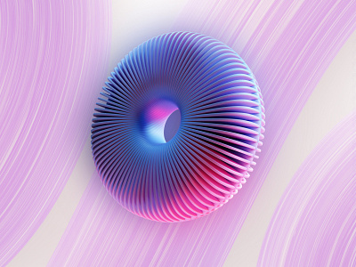 Abstract donut 3d abstract blender branding comment design graphic design illustration logo purple ui vector