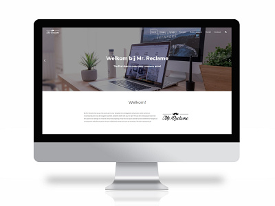Website for Mr Reclame brand identity branding design graphic design webdesign website website design