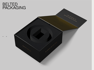 Belted Packaging box branding colour design foil graphic design logo luxury minimal mockup packaging packaging design packaging designer