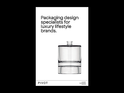 Pivot Studios - Luxury Packaging Design bottle design branding colour design graphic design luxury minimal mockup modern packaging packaging design