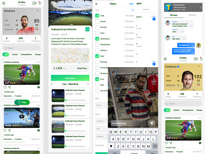 Sport Insta (PWA) design football ui ux ux design uxui