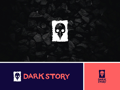 Dark Story dark dualmeaning freelancer horror logo logodesign logomark logotype negativespace stories