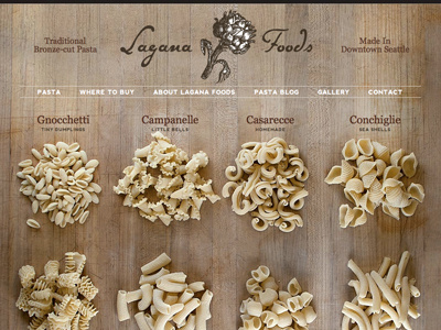 Lagana Foods pasta website